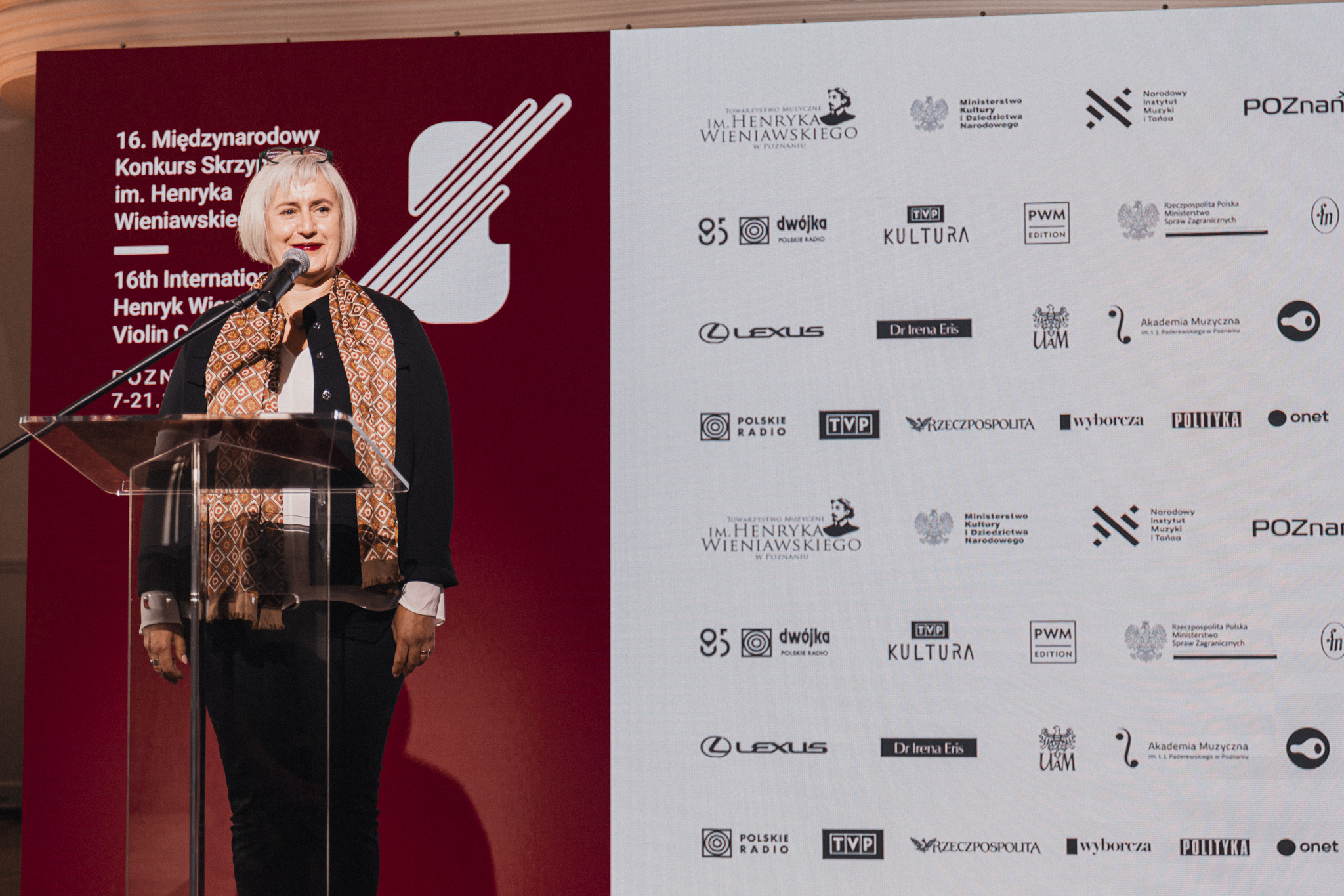 Dyrektor-Redaktor Naczelna Programu 2 Polskiego Radia, Małgorzata Małaszko-Stasiewicz. © Wieniawski Society / Fresh Frame